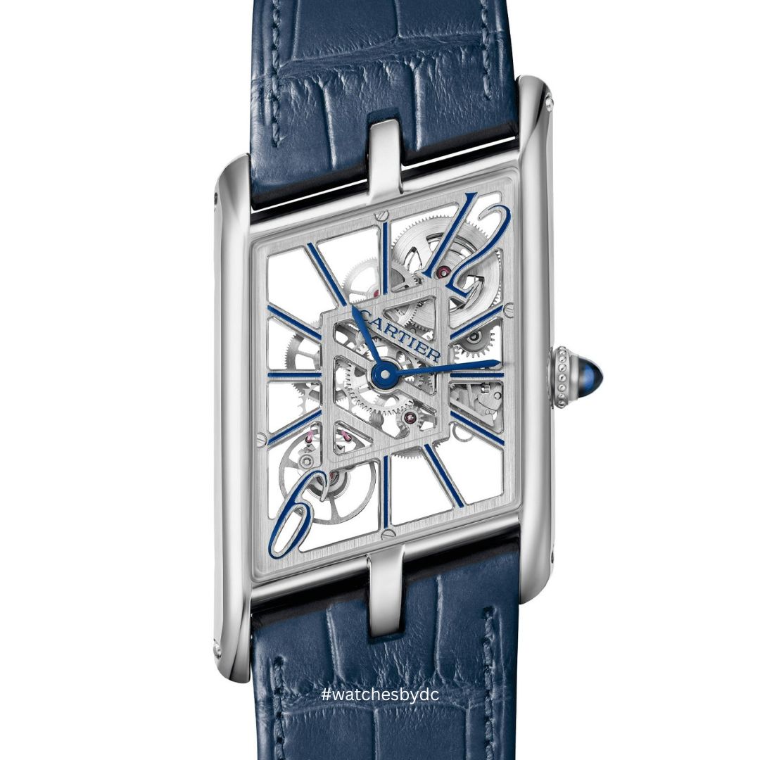 solo_pt Cartier Tank Asymetrique Skeleton WHTA0012 Platinum Limited 100pcs - Image 1