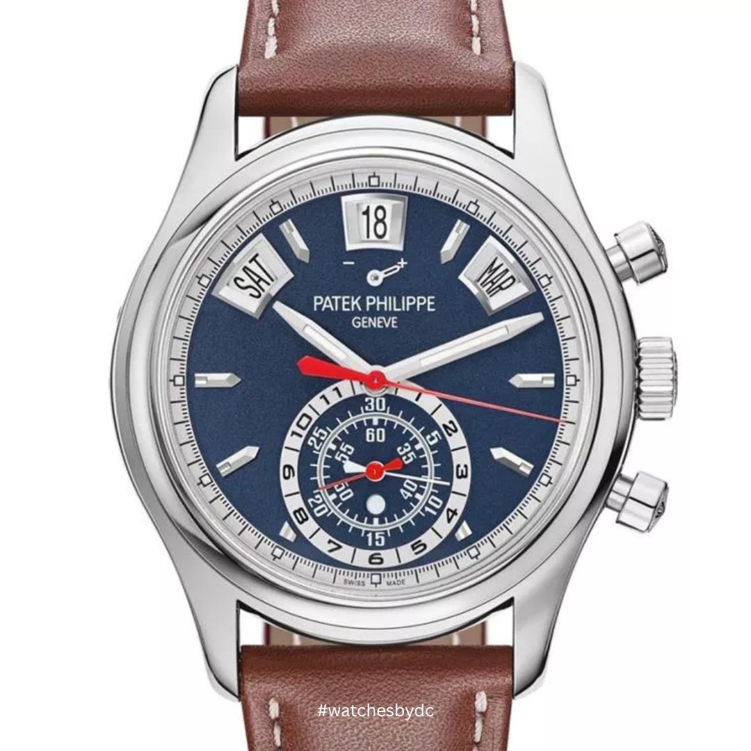 patek-philippe-annual-calendar-flyback-chronograph-white-gold-40-5mm-5960-01g Patek Philippe Annual Calendar Flyback Chronograph White Gold 40.5mm 5960/01G (WTS) - Image 1