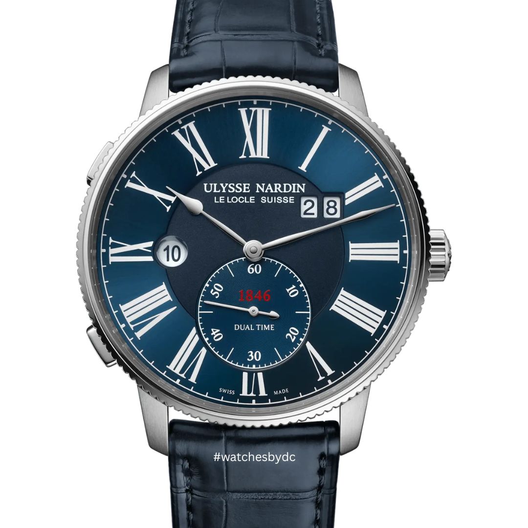 3343-320-3a-1a_main Ulysse Nardin Marine Torpilleur Dual Time Stainless Steel 44mm 3343-320-3A/1A