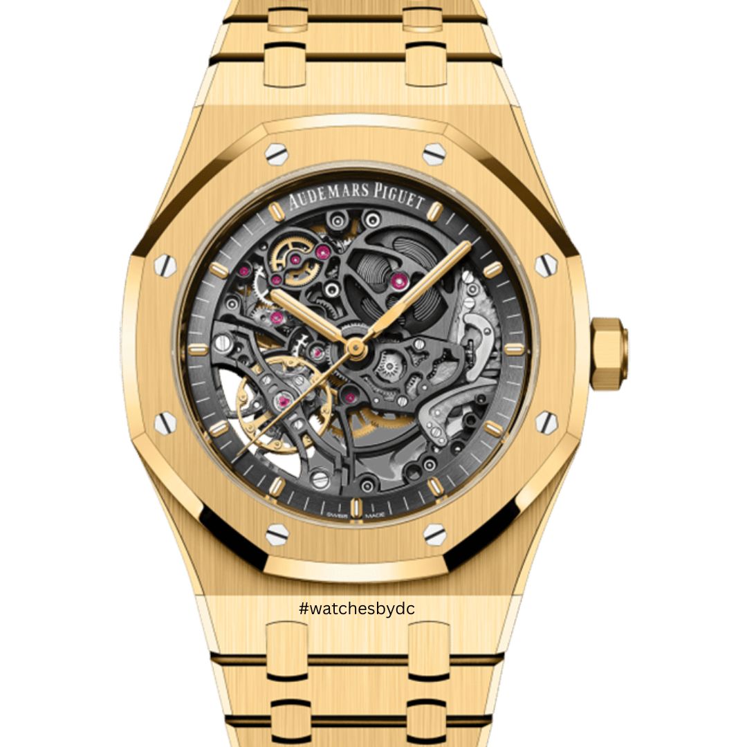 15407baoo1220ba01_main Audemars Piguet Royal Oak Double Balance Wheel Openworked Yellow Gold 15407BA