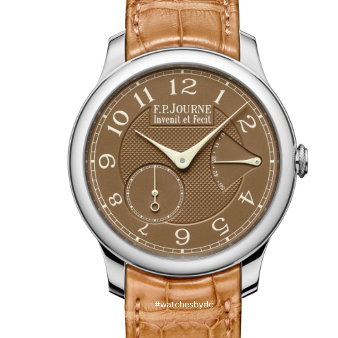 f-p-journe-chronometre-souverain-havana-platinum-40mm F.P.Journe Chronomètre Souverain Havana Platinum 40mm (WTB) - Image 1